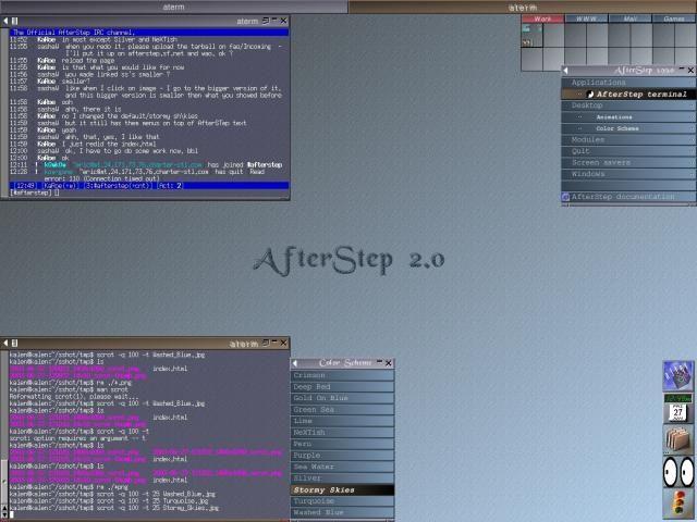 Basic UNIX 4: More on the GUI Page 3 AfterStep 2.0, an easily configurable window manager. Desktop Environments Window management + system utilities + standard applications + games + menuing system +?