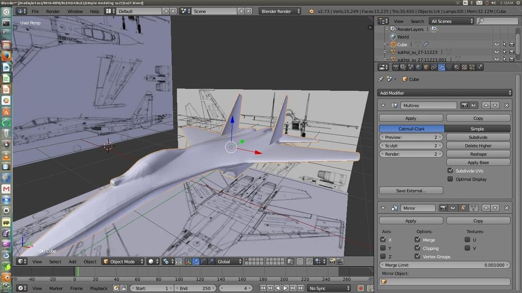 Apply the solidify modifier Then join the tail to the aircraft Be