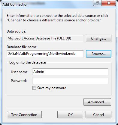 folder where your database is and select it. 3.