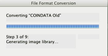 If you tried to name it COINDATA in the new version s folder, it could try to overwrite the new file you are have open right now!) 9.