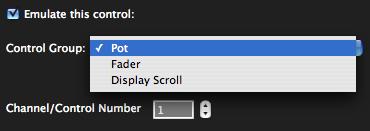 For these categories a second popup will list the control names. For other categories, such as F-Keys, the controls are just numbered. For these categories a numerical editor will appear.
