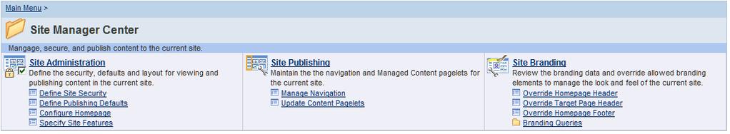 Chapter 17 Navigating in PeopleSoft Applications Portal Site Management This chapter discusses how to navigate in PeopleSoft Applications Portal Site Management.