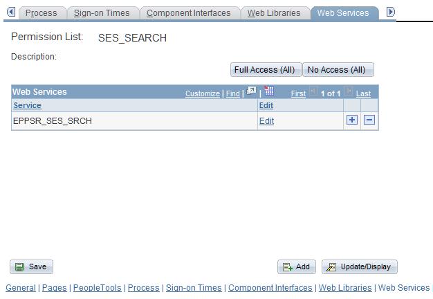 Implementing a Web Service for Oracle Secure Enterprise Search (SES) Chapter 29 Service operation security must be set for the service operation.