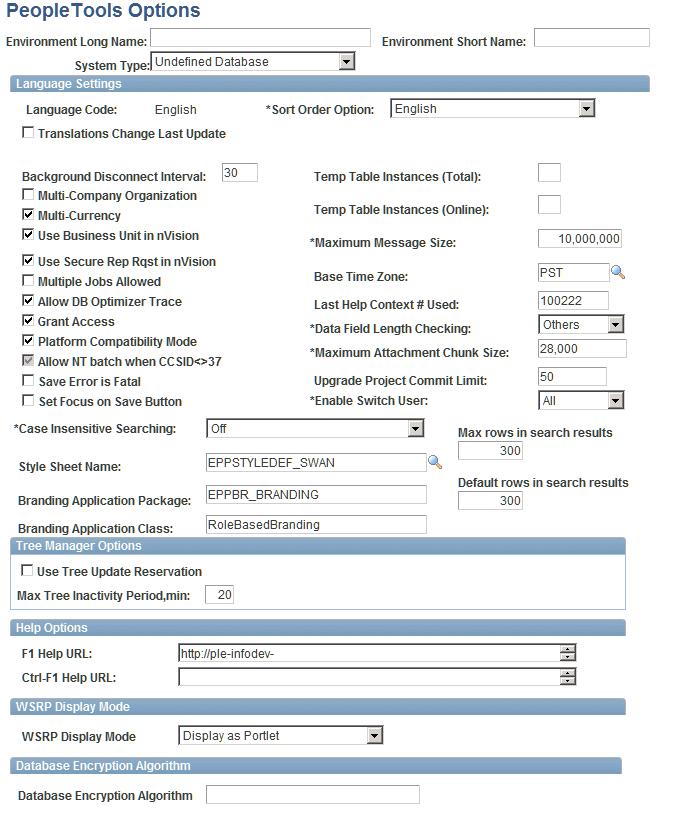 Chapter 3 Configuring PeopleSoft Applications Portal Style Sheet Name field on the PeopleTools Options page The PeopleSoft system delivers various style sheets for use with PeopleTools and PeopleSoft