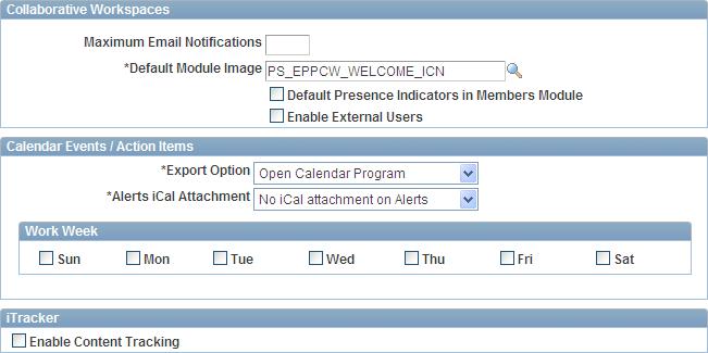 Configuring PeopleSoft Applications Portal Chapter 3 Installation Options page (2 of 2) Use the Installation Options page to configure your installation of PeopleSoft Applications Portal.