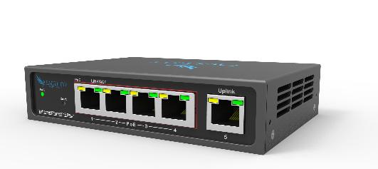 Eagle Eye offers four Managed PoE Switch models - 5, 8, 16, or 24 PoE ports.