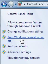 Turn off Windows Defender & Windows Firewall