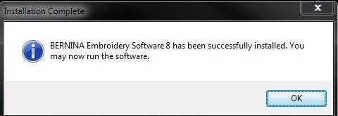 Successful Message Click OK Don t open software yet