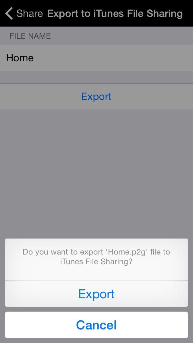 Export to itunes File Sharing Access Edit Mode Tap the pencil button on the bottom toolbar to access Edit Mode. Select a Button or a Folder Select to the button(s) you want to export/ import.