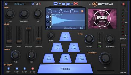 DROP-X Drag & Drop - Beat Repeat Sampler VST / AU / AAX
