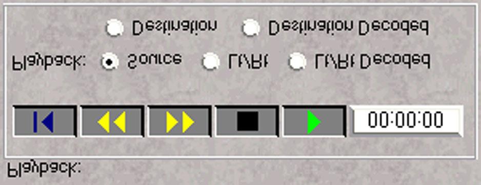 8 The Playback Panel Figure 8-1 shows the Playback (monitoring) Panel of the SurCode Main Screen.