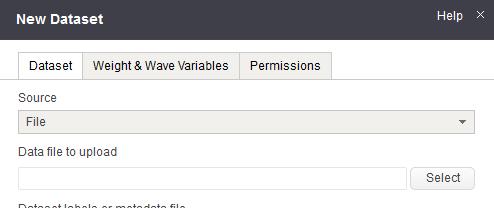 Triple-S.. Click on sets in the menu. Right-click on the folder you want to place the dataset in.