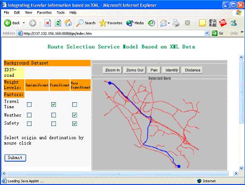 3 S kl l= 1 α k = n 3 (3) S k= 1 l= 1 kl When the background dataset, e.g. road network XML document, is selected, the dataset is then presented graphically on the user interface (Figure 8).