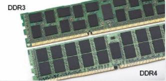 The key notch on a DDR4 module is in a different location from the key notch on a DDR3 module.