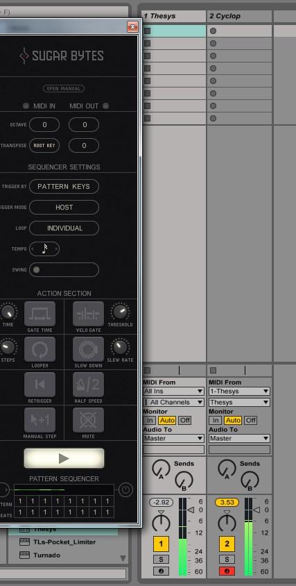 Ableton Live The workaround with Live is quite simple. Your setup should look like this.