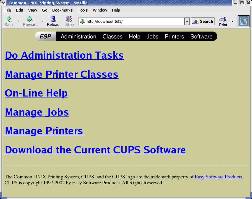 Checking Print Jobs You can check the status of print jobs from a Web browser. 1 Start up the Web browser. 2 Enter the URL http://localhost:631.