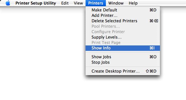 Selecting Print Options 1 Open Printer Setup Utility, which can be accessed