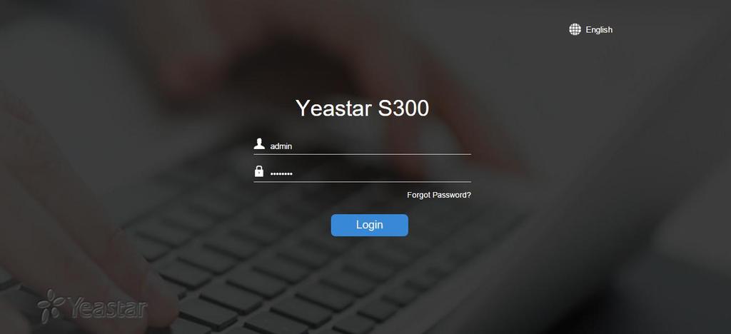Getting Started with the Configuration Yeastar S300 IP Phone System provides web-based configuration interface for administrator.
