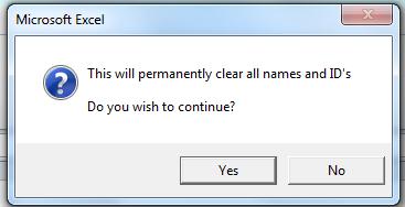 A warning pop-up window will ask if you want to continue.