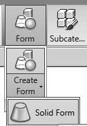 Revit Architecture Basics 13. Select FormCreate FormSolid Form.