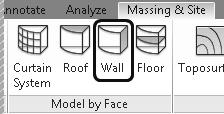 Revit Architecture Basics Exercise 2-5 Create Wall by Face Drawing Name: Estimated Time: ex2-4.