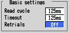 Using the Modbus (/C2, /C3 Options) 4.5 Setting the Modbus Master Function Selecting the number of retrials 8. Press the arrow keys to move the cursor to the [Retrials] box. 9.