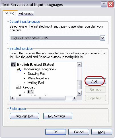 Click on [Details ] button on [Text services and input languages] section. 3.