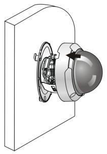 If open installation is adopted, tail cable is led out from one side of the camera and can be routed from the side groove of the camera.