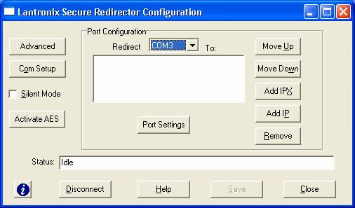 Quick Start AES Licensing The following procedure summarizes the steps for using Secure Com Port Redirector. 1.