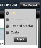 You have four options, some of which may not be available, depending on whether your event was live or ondemand.