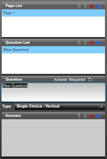 You type your question in the Question Box, overwriting the words. You can make the question required by selecting checking the box. Otherwise, your question will be optional.