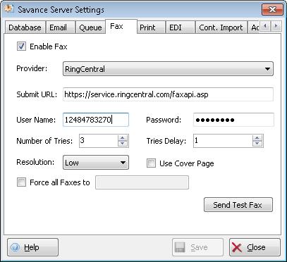 Overview This document will explain how to set up and use in Savance Enterprise. Currently, Savance Enterprise only integrates with RingCentral for faxing.