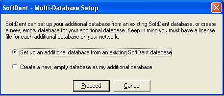 Installing a New Database After configuring the primary server, you can install a new database on any networked computer.