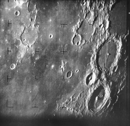 The first image of the moon taken by Ranger 7 on July 31, 1964, shown in Figure 7, was processed by a computer to correct some problems with the original image [1].