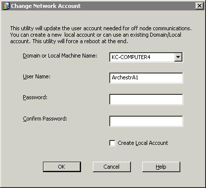 176 Chapter 7 To change the Windows login ID 1. On the Windows Start menu, point to the Wonderware program group, point to Common, and then click Change Network Account.