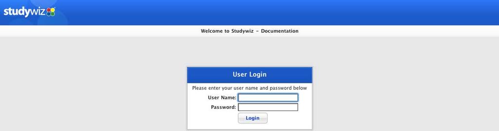 Your Studywiz login page may have been designed specifically for your school and may look different to the one shown below. 3.