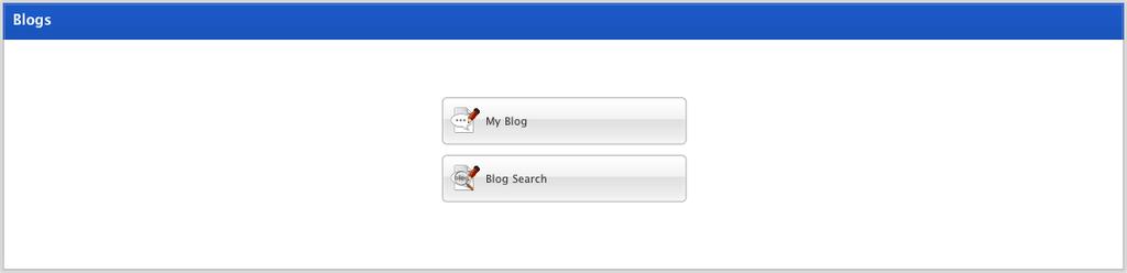 Blog 3. Click the Blog Search button. The Blog Search page appears. 4. Click the Entry Search tab. The entry search fields appear. 5.
