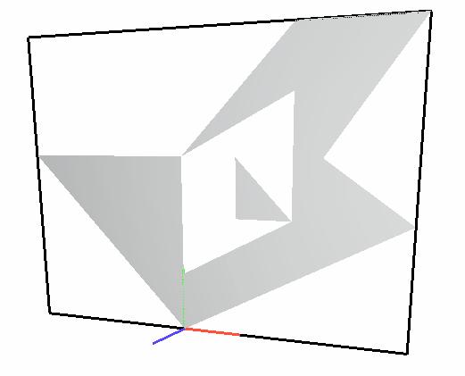 PyPlasm: (some) geometric primitives Some closed polylines (where p1 == pm ), and the solid polygon they are boundary of CUBOID n-dim rectangle: VIEW(CUBOID([1,4,9])) SIMPLEX n-dim simplex:
