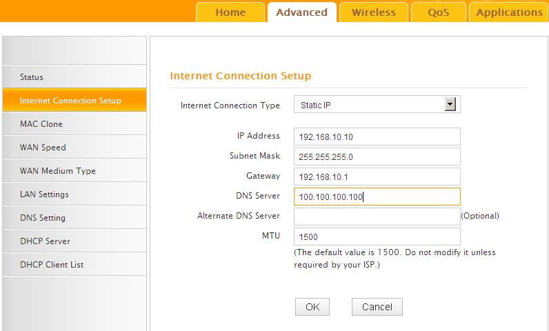 2. PPPoE User Name: Enter the User Name provided by your ISP. 3. PPPoE Password: Enter the password provided by your ISP. 4. MTU: Maximum Transmission Unit.