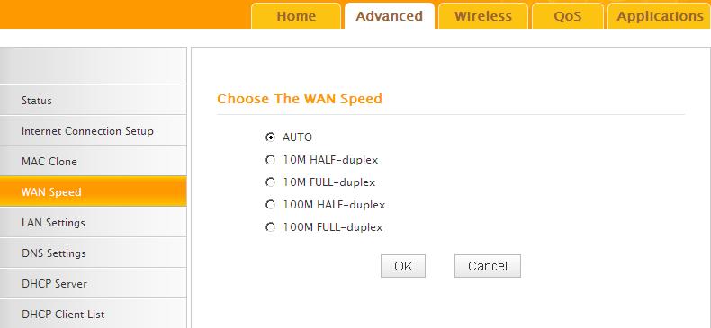 It is advisable to keep the default Auto setting to get the best speed. 3.5 WAN Medium Type The device supports two WAN medium types: wired and wireless.
