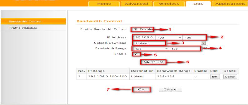 5.1 Bandwidth Control Chapter 5 Bandwidth Control Wireless N300 Home Router Use this section to manage bandwidth allocation to devices on your LAN.