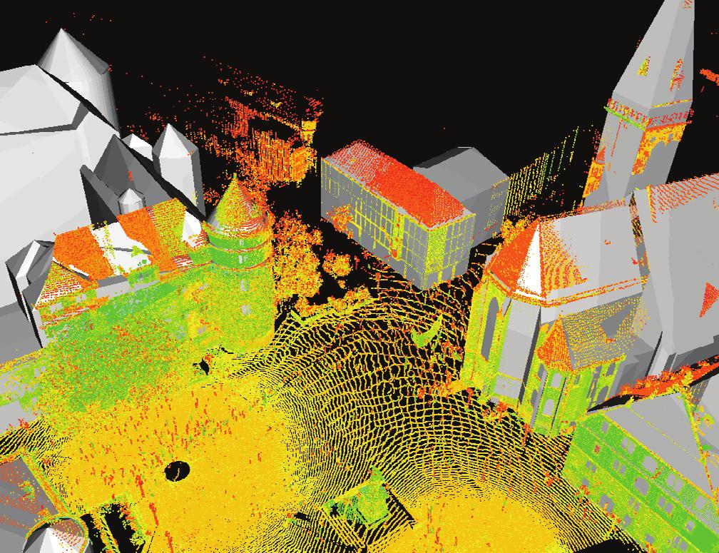 290 Haala Figure 4: Overlay of existing building model and LIDAR data.