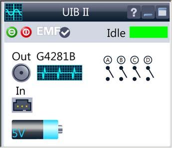 Representation in the Driver Software The representation of the UIB II in the dashboard of the Rapid Control LC Driver provides information on the following items: Connectors Analog In Analog Out