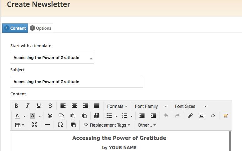 Critical Key #6 Newsletters, Autoresponders & Emails Why this is critical: Within your Coaches Console system you have the ability to: Build your database through delivering a free gift and