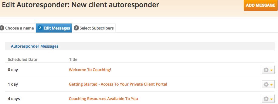 3 How To Set Up New Client Autoresponder Click on COMMUNICATE AUTORESPONDERS NEW CLIENT AUTORESPONDER This series is automatically triggered when a new client electronically