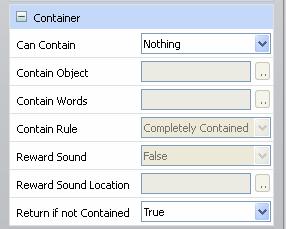 Here you should see the name of the sound you want to play when the correct item in placed in the container. 3. Be sure you programmed your containee correctly as well.
