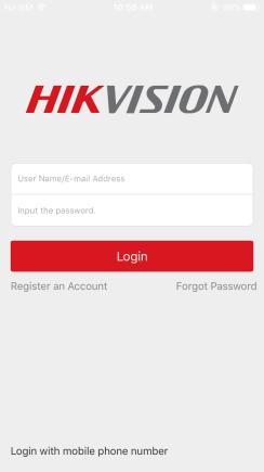 4. Open Hik-connect app on