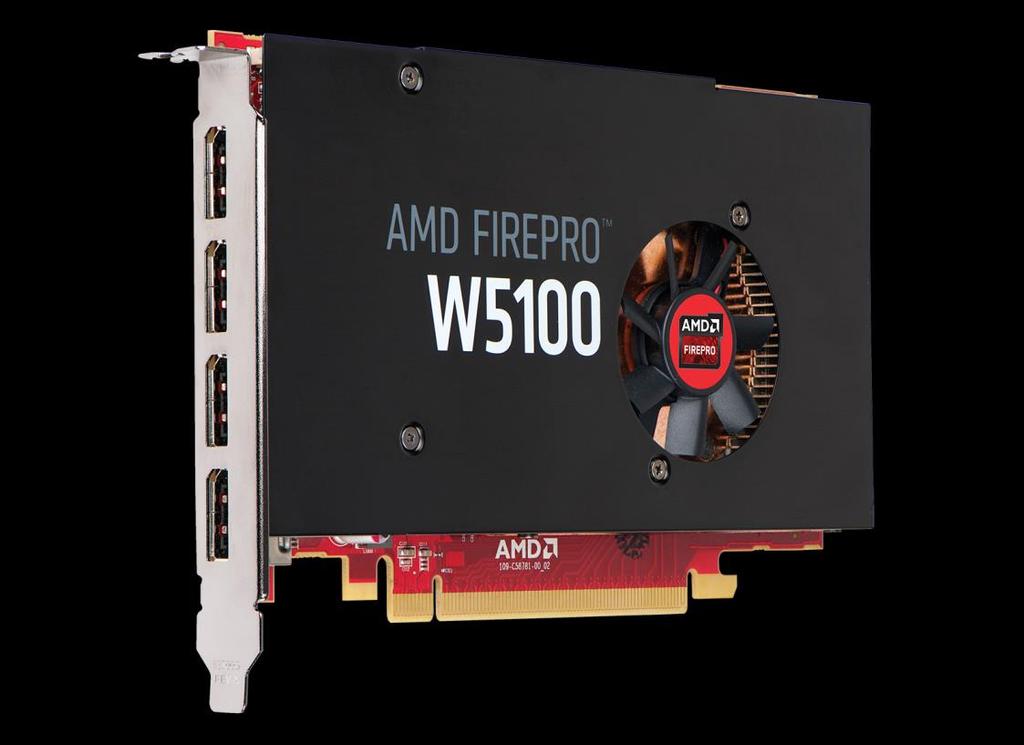 Overview J3G92AA INTRODUCTION The AMD FirePro W5100 workstation graphics card delivers impressive performance, superb visual quality, and outstanding multi-display capabilities all in a single-slot,