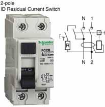 IEC Rated ID Residual Current Switches Multi 9 System Catalog Section 4Ground-Fault Protection Devices The ID Residual Current Switches provide ground fault protection for electrical circuits, as