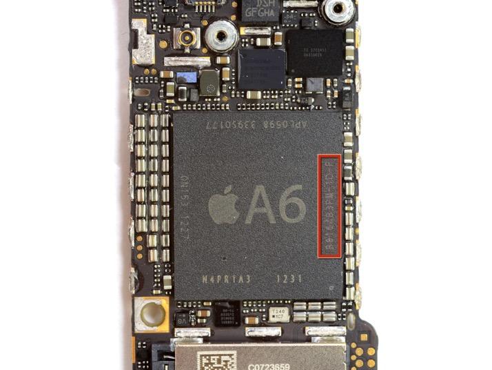 iphone 5 Teardown The A6 processor is the first Apple System-on-Chip (SoC) to